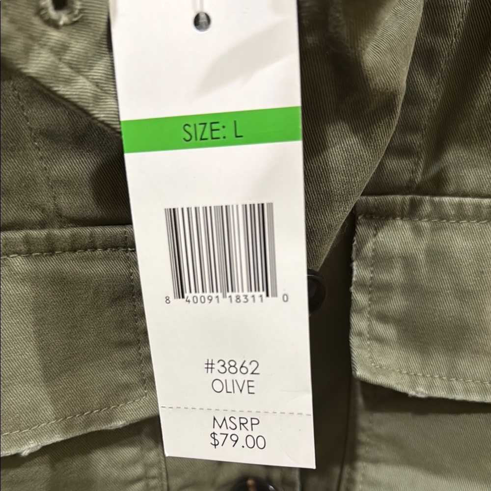 NWT Alexander Jordan Women's Utility Jacket in Olive - Picture 4 of 5